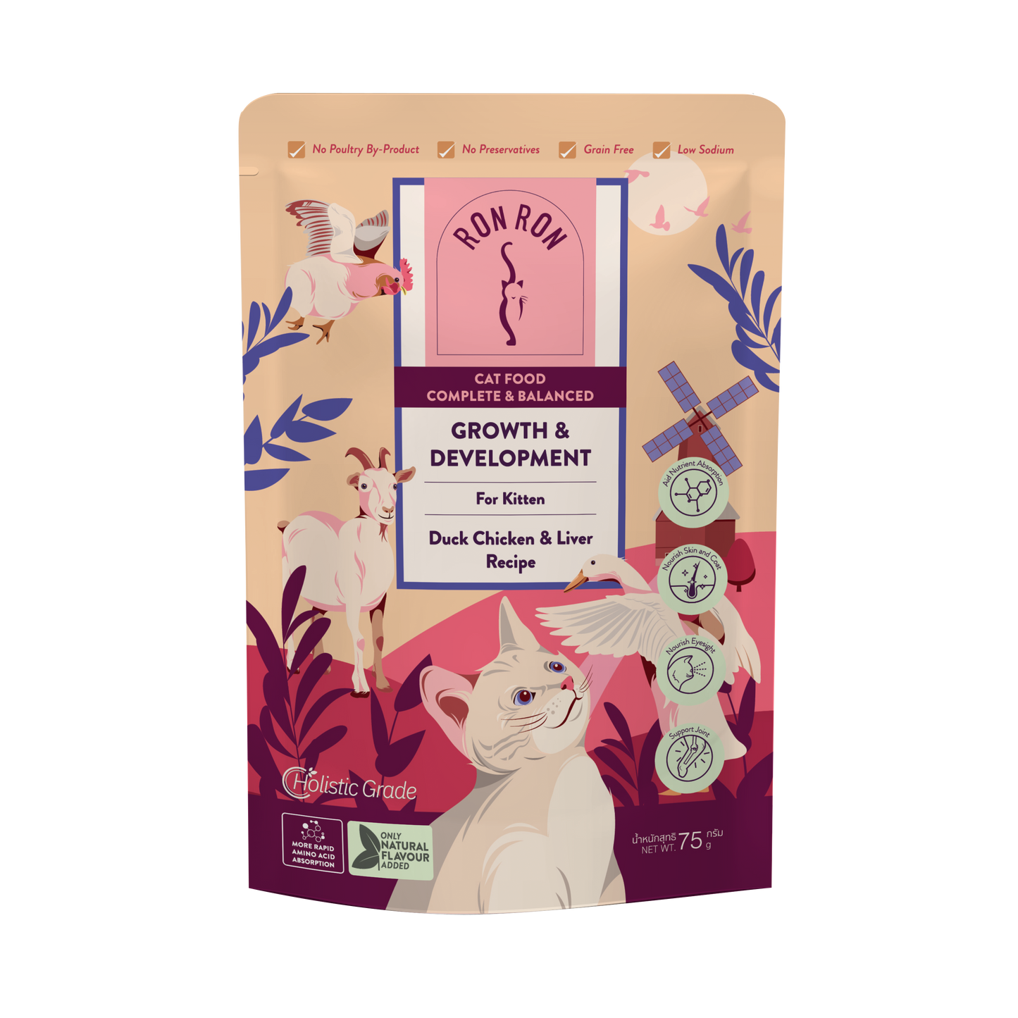 Ron Ron Complete & Balance Cat Food - Suci Bersih Certification