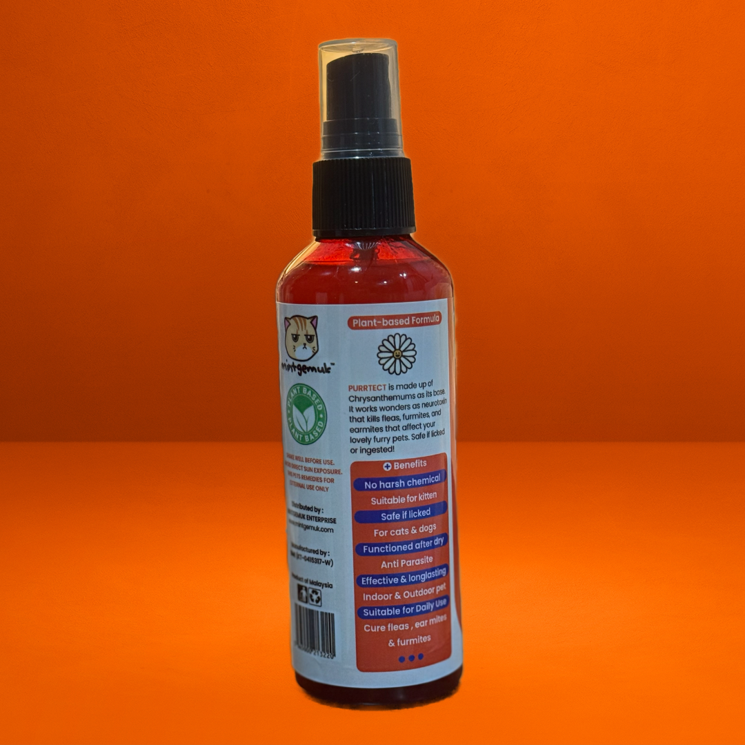 Purrtect Anti-Fleas Pets Spray Anti Parasitic