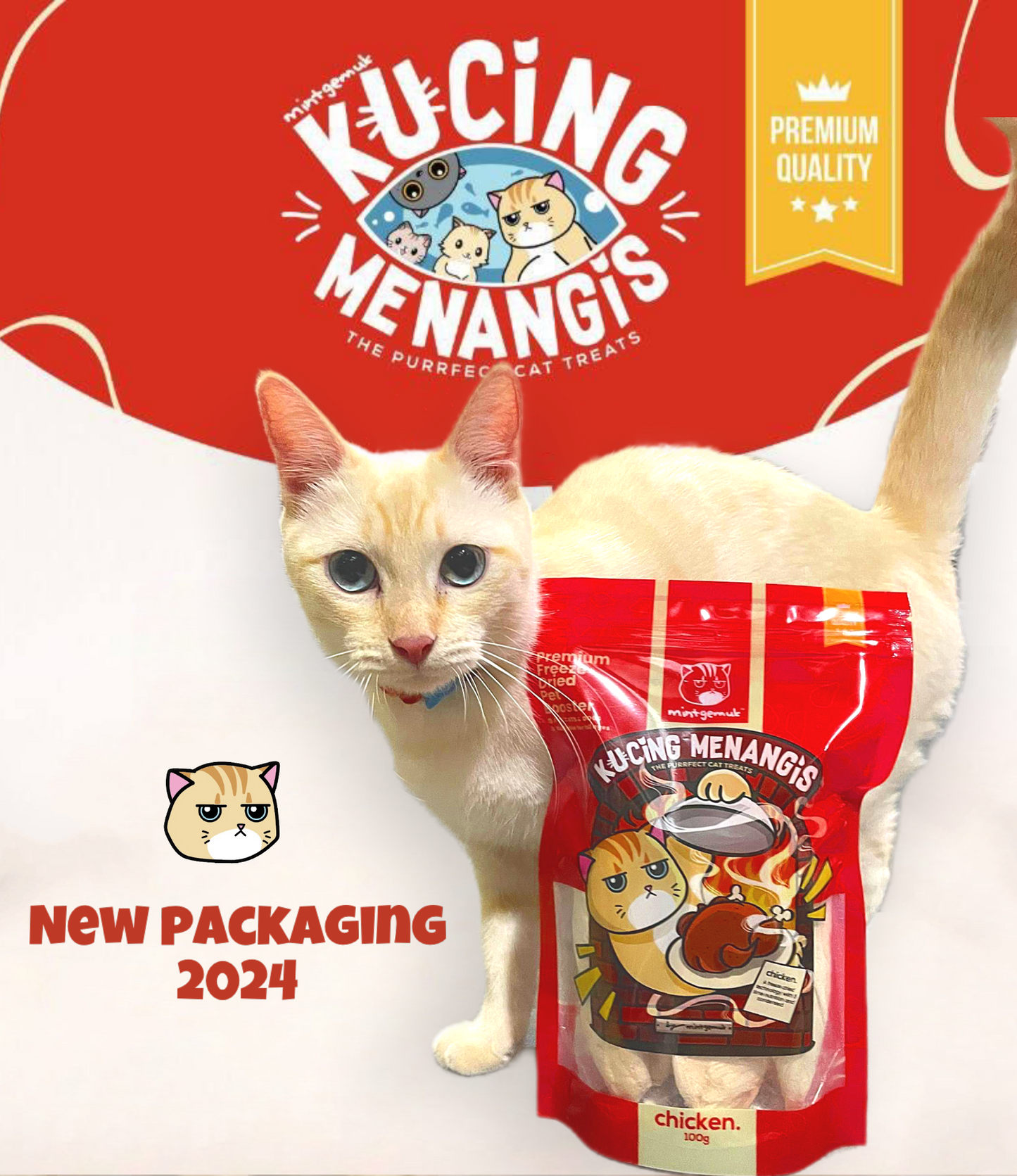 Kucing Menangis - Premium Freeze Dried Chicken Cat Treats