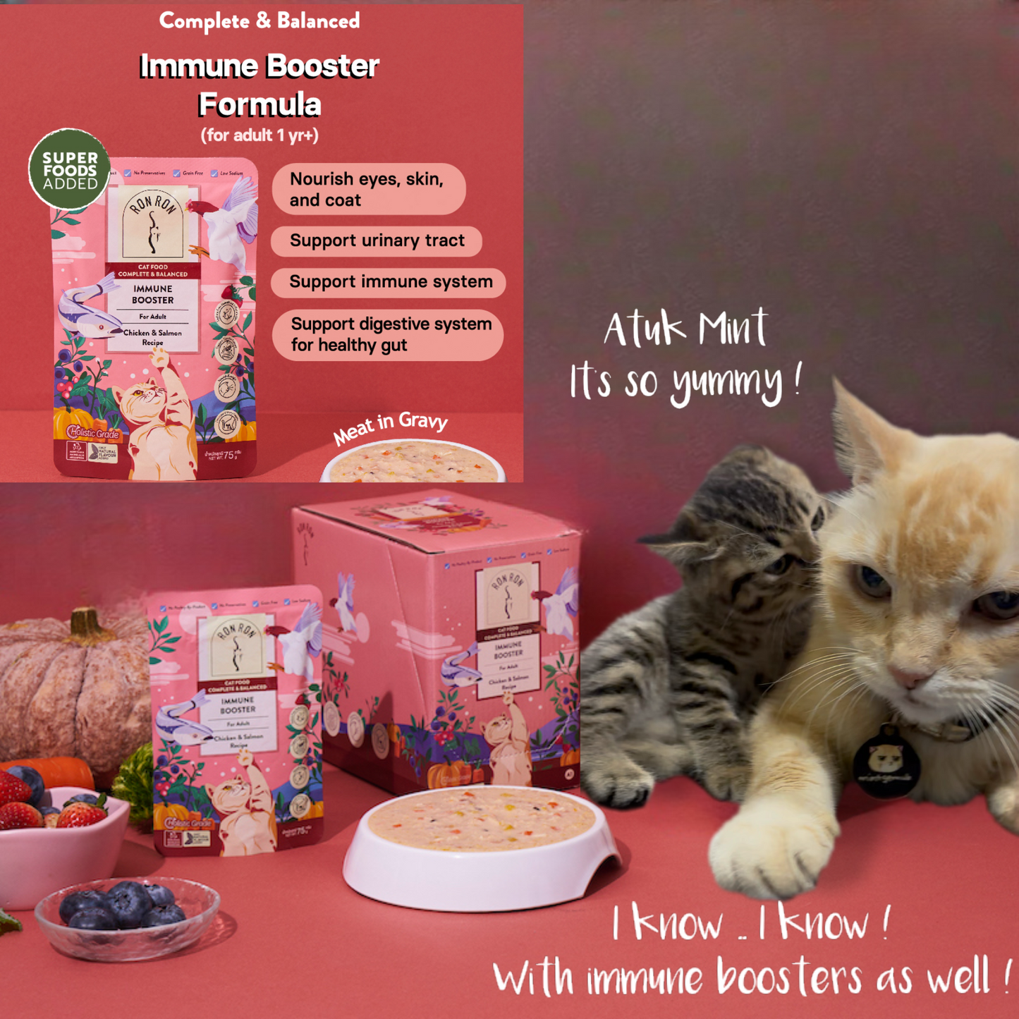 Ron Ron Complete & Balance Cat Food - Suci Bersih Certification